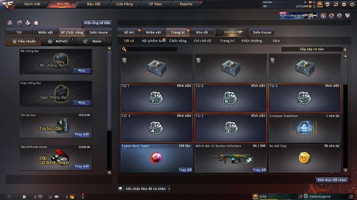 shop acc cf uy tin gia re